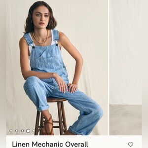 Faherty Linen Mechanic Overalls